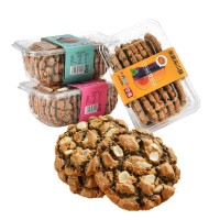 【518g】透明独立包装盒装桃酥饼干传统糕点营养夹心饼干零食批发