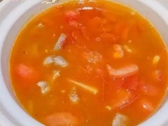 番茄牛腩包菜汤