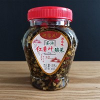 湖南特产浏阳力哥食品农家红薯叶酸菜泡菜腌菜下饭菜 458g 香辣
