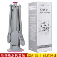 硅胶厨具 厨房工具套装硅胶勺烹饪6件套韩版硅胶铲子厨房用具套装