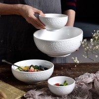 爱丽丝碗陶瓷家用餐具 北欧风简约圆纯色汤面碗创意沙拉饭碗可制
