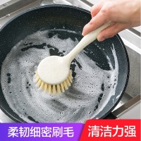 可挂式厨房清洁刷洗碗长柄不沾油小麦秸秆洗锅刷水槽灶台洗锅刷子