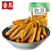 厂家直销香与麻辣豇豆散称5kg 眉山榨菜脆口咸菜开味下饭菜