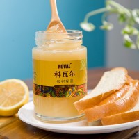 厂家一件代发伴手礼 俄罗斯原蜜科瓦尔玻璃瓶装蜂蜜500g 椴树蜂蜜