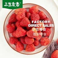 FD真空脱水草莓干冻干草莓脆酸甜酥脆水果干即食休闲零食烘焙原料