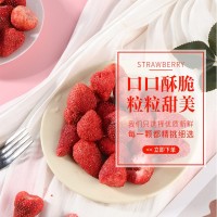 源头厂家直销冻干草莓脆整粒批发酥脆混合水果干专业承接外贸订单