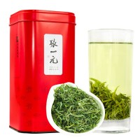 张一元茶叶 特级雨前黄山毛峰绿茶安徽原产春茶叶嫩芽130g罐装