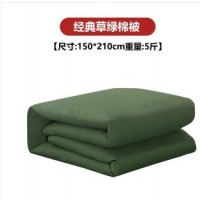 热熔棉花被橄榄绿褥子绿色棉被棉花被褥厂加工 絮之爱