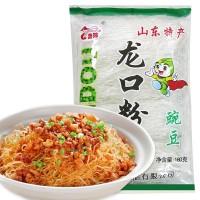 厂家批发 鲁珍 豌豆龙口粉丝180g 火锅凉拌麻辣烫花甲粉