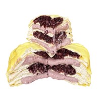 芋泥血糯米千层蛋糕 动物奶油芋头紫米奶油蛋糕甜品糕点芋泥蛋糕